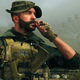 Call of Duty Modern Warfare's Captain Price puffs a cigar after watching workers prevail.